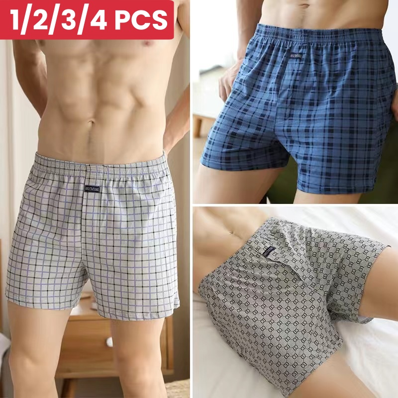 1/2/3/4PCS PLUS ขนาด M-XXXL ผ้ - Boxer Brief Pack Cotton บทวิจารณ์และราคา